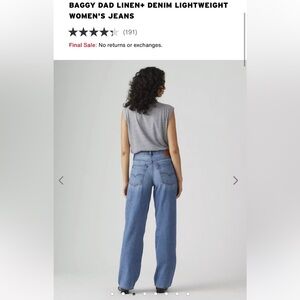 Levi’s Baggy Dad Linen Denim Lightweight Women's Jeans